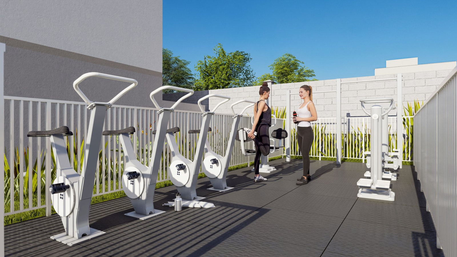 academia ao ar livre